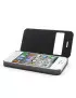 Cover Flip a Portafoglio S-View per iPhone 4 4S Blu