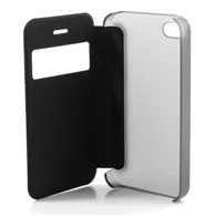 Cover Flip a Portafoglio S-View per Apple iPhone 4 4S (Blu)