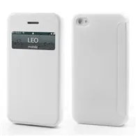 Cover Flip a Portafoglio S-View per Apple iPhone 4 4S (Bianco)