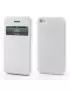 Cover Flip a Portafoglio S-View per iPhone 4 4S Bianco