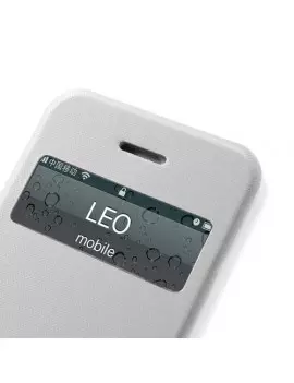 Cover Flip a Portafoglio S-View per iPhone 4 4S Bianco