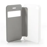 Cover Flip a Portafoglio S-View per Apple iPhone 4 4S (Bianco)