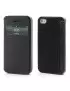 Cover Flip a Portafoglio S-View per iPhone 4 4S Nero
