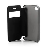 Cover Flip a Portafoglio S-View per Apple iPhone 4 4S (Nero)