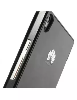 Cover Flip a Portafoglio S-View per Huawei Ascend P6 (Nero)