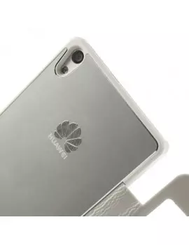 Cover Flip a Portafoglio S-View Huawei Ascend P6 Bianco