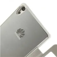 Cover Flip a Portafoglio S-View per Huawei Ascend P6 (Bianco)