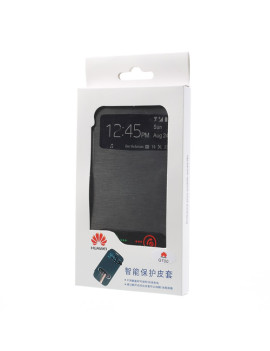 Cover Flip a Portafoglio S-View per Huawei Ascend G700 (Nero)
