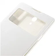 Cover Flip a Portafoglio S-View per Huawei Ascend G700 (Bianco)
