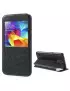 Cover Flip a Portafoglio S-View Orizzontale per Samsung Galaxy S5 G900 Nero