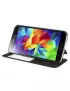 Cover Flip a Portafoglio S-View Orizzontale per Samsung Galaxy S5 G900 Nero