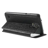 Cover Flip a Portafoglio S-View per Samsung Galaxy S5 G900 (Nero)