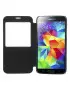 Cover Flip a Portafoglio S-View Orizzontale per Samsung Galaxy S5 G900 Nero