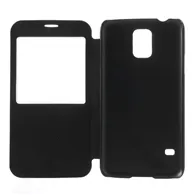 Cover Flip a Portafoglio S-View per Samsung Galaxy S5 G900 (Nero)
