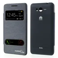 Cover Flip a Portafoglio S-View per Huawei Ascend G600 (Blu)