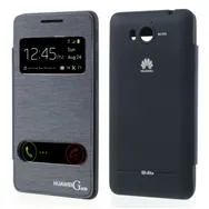 Cover Flip a Portafoglio S-View per Huawei Ascend G600 (Blu)