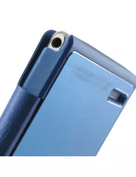 Cover Flip a Portafoglio S-View per Huawei Ascend P6 (Blu Chiaro)