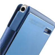 Cover Flip a Portafoglio S-View per Huawei Ascend P6 (Blu Chiaro)
