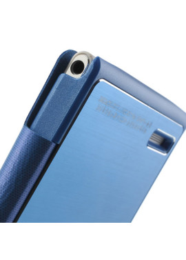 Cover Flip a Portafoglio S-View per Huawei Ascend P6 (Blu Chiaro)