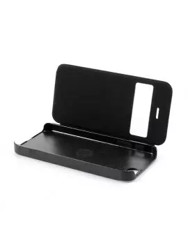 Cover Flip a Portafoglio S-View Ecopelle iPhone 5 5S Nero