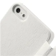 Cover Flip a Portafoglio S-View in Ecopelle per iPhone 5 5S (Bianco)