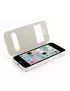 Cover Flip a Portafoglio S-View Ecopelle iPhone 5C Bianco