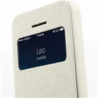 Cover Flip a Portafoglio S-View con Fori per iPhone 5C (Bianco)