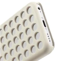 Cover Flip a Portafoglio S-View con Fori per iPhone 5C (Bianco)