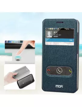 Cover Flip a Portafoglio S-View Ecopelle Huawei Ascend G620 Blu 5712579232069