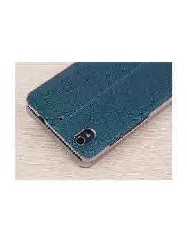 Cover Flip a Portafoglio S-View Ecopelle Huawei Ascend G620 Blu 5712579232069