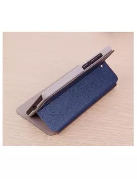 Cover Flip a Portafoglio S-View Ecopelle Huawei Ascend G620 Blu 5712579232069
