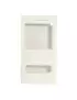 Cover Flip a Portafoglio S-View in Ecopelle per Huawei Ascend P7 (Bianco)