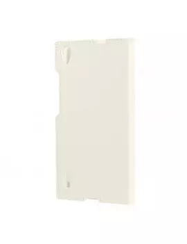 Cover Flip a Portafoglio S-View in Ecopelle per Huawei Ascend P7 (Bianco)