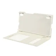 Cover Flip a Portafoglio S-View in Ecopelle per Huawei Ascend P7 (Bianco)