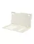 Cover Flip a Portafoglio S-View in Ecopelle per Huawei Ascend P7 (Bianco)