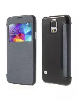 Cover Flip a Portafoglio S-View Samsung Galaxy S5 G900 Blu 