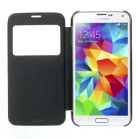 Cover Flip a Portafoglio S-View per Samsung Galaxy S5 G900 (Blu)