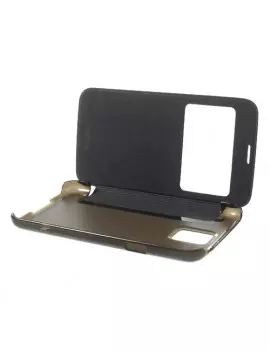 Cover Flip a Portafoglio S-View Samsung Galaxy S5 G900 Blu 