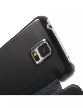 Cover Flip a Portafoglio S-View Samsung Galaxy S5 G900 Blu 
