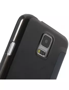 Cover Flip a Portafoglio S-View Samsung Galaxy S5 G900 Blu 