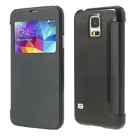 Cover Flip a Portafoglio S-View per Samsung Galaxy S5 G900 (Nero)