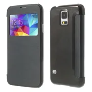 Cover Flip a Portafoglio S-View per Samsung Galaxy S5 G900 (Nero)