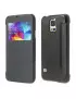 Cover Flip a Portafoglio S-View per Samsung Galaxy S5 G900 Nero