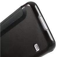 Cover Flip a Portafoglio S-View per Samsung Galaxy S5 G900 (Nero)