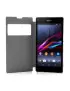 Cover Flip a Portafoglio S-View in Ecopelle per Sony Xperia Z1 (Bianco)