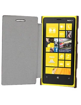 Cover Flip a Portafoglio per Nokia Lumia 920 (Testa di Moro)