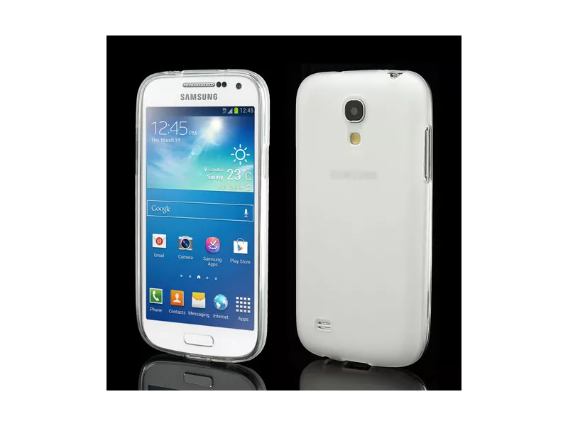 Cover Ibrida per Samsung S4 Mini i9190 Bianco Nero
