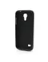 Cover Ibrida per Samsung S4 Mini i9190 Nero Arancione