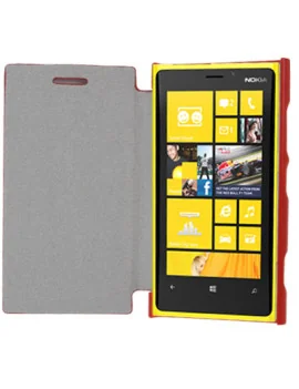 Cover Flip a Portafoglio per Nokia Lumia 920 (Rosso)