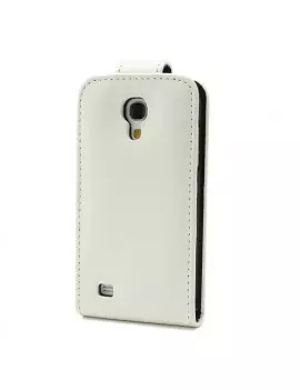 Cover Flip a Portafoglio in Ecopelle per Samsung S4 Mini i9190 (Panna)